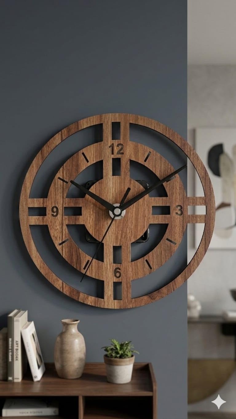 Luxury Wooden Wall Clock